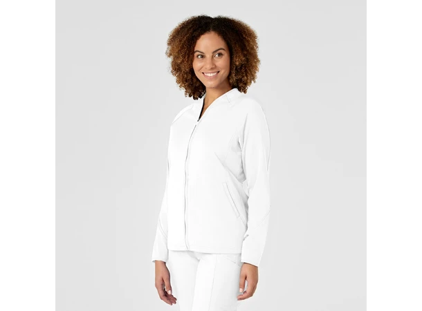 W123 Damejakke med frontlommer White XXL 