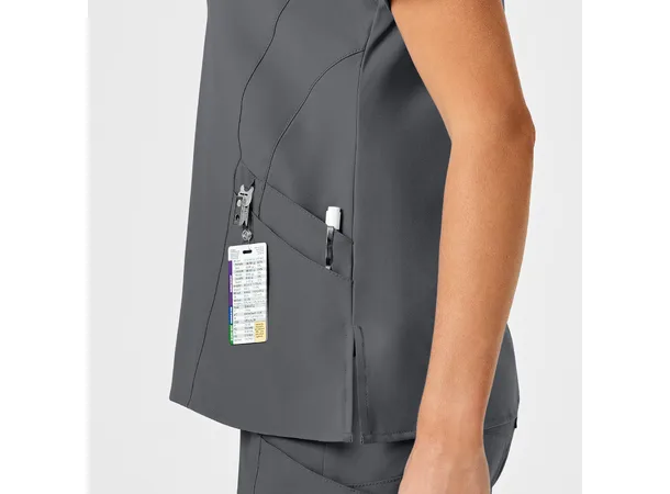 W123 Dametunika med V-hals Pewter L 