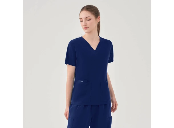 AURORA Dametunika med fem lommer Navy M 