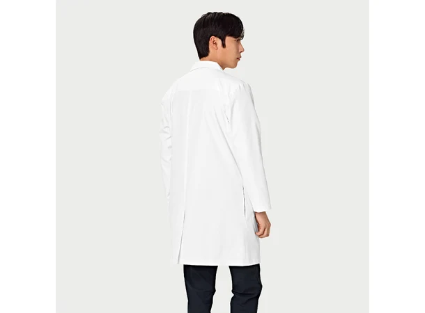 Laboratoriefrakk for herre, lang modell White M 