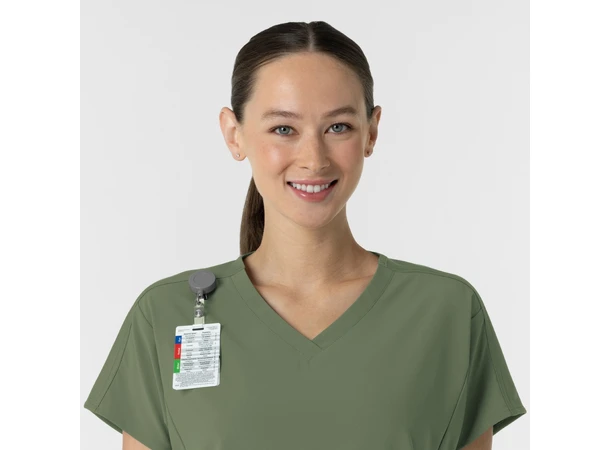 Renew Dametunika med V-hals Olive 3XL 