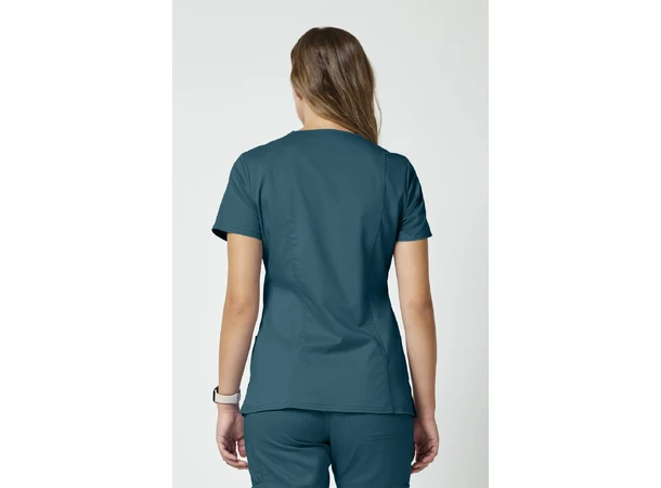 Revolution Dametunika med V-hals Caribbean Blue S 