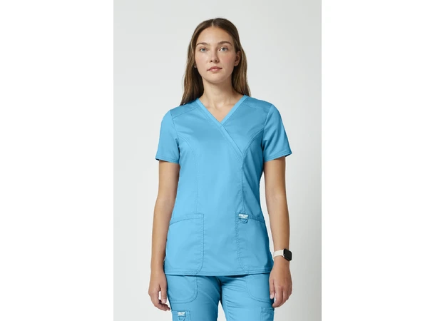 Revolution Dametunika med V-hals Turquoise XXL 