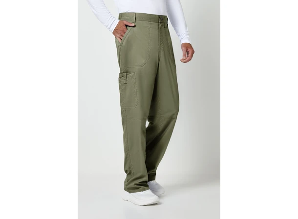 Revolution Herrebukse med rette ben Olive XS 