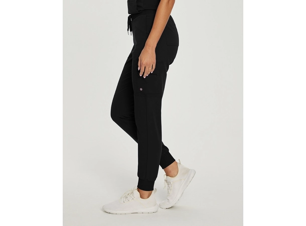 V-Tess bukse med strikk i ben Black XS 