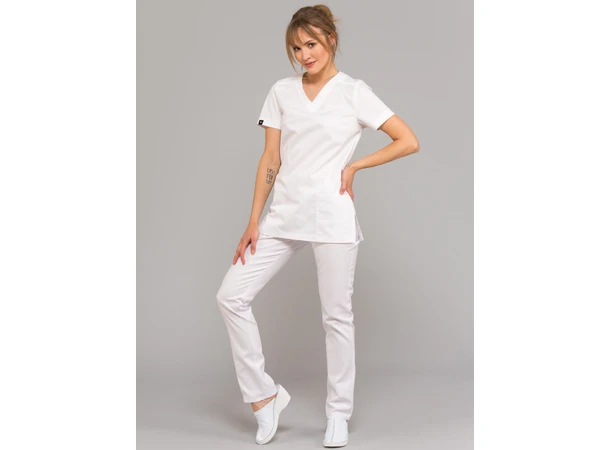 ANA Flex Dametunika med V-hals White  L 