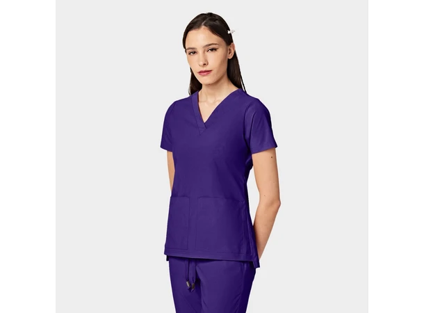 CRESSY Dametunika med V-hals Dark Purple XL 