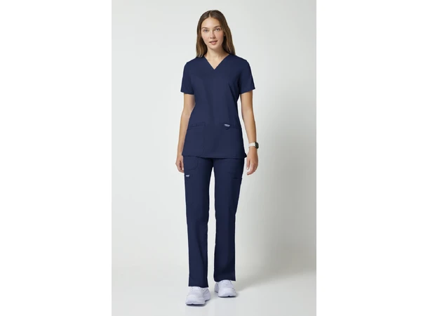 Dametunika med V-hals Navy S 