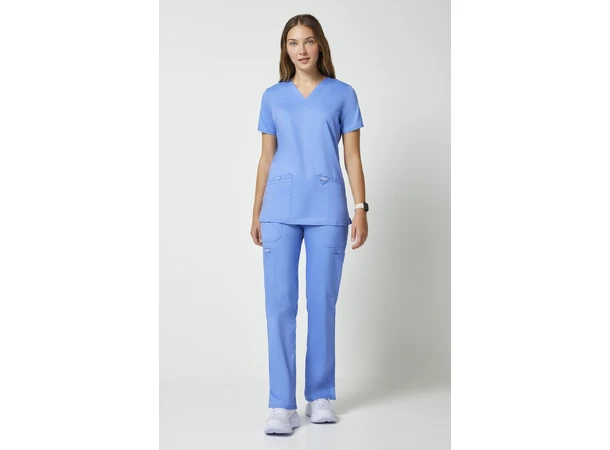 Revolution Dametunika med V-hals Ciel Blue XXS 