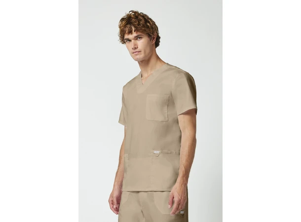Revolution Herretunika med V-hals Khaki S 