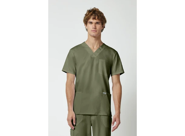 Revolution Herretunika med V-hals Olive 3XL 