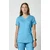 Revolution Dametunika med V-hals Turquoise 3XL 