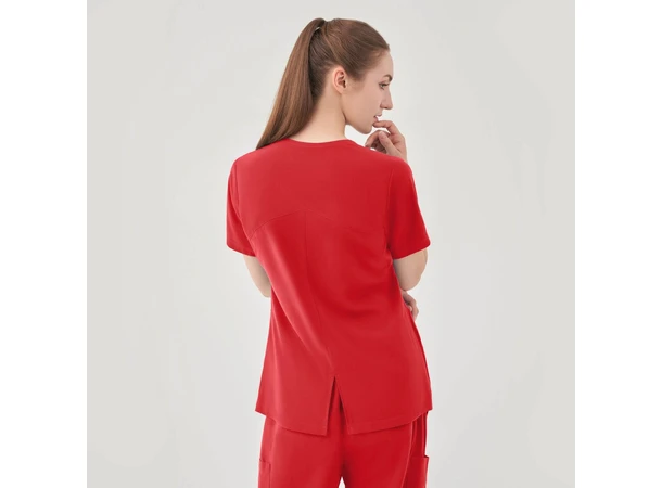 AURORA Dametunika med fem lommer Ruby Red XL 