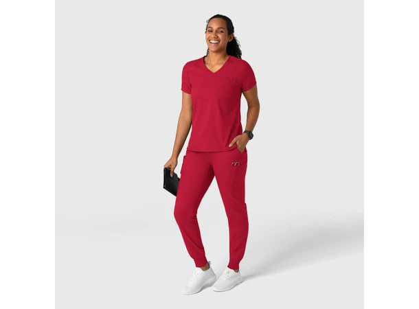 Boundless Damebukse med strikk i ben Red L 