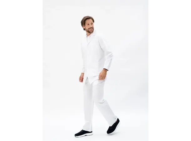 Edward Legefrakk for herre Pure White XL 