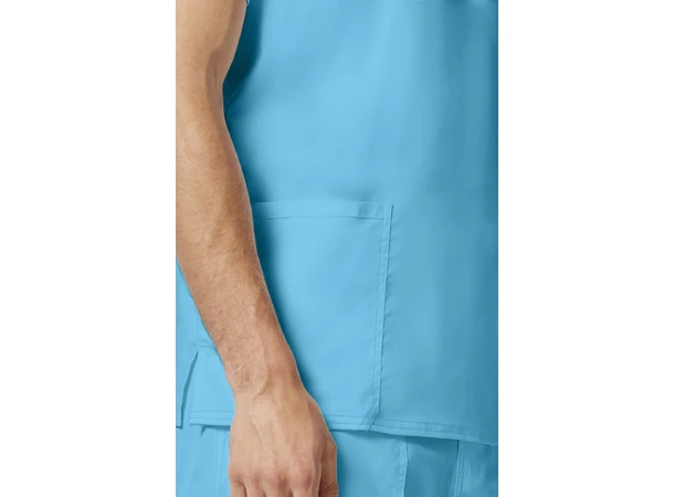 Revolution Herretunika med V-hals Turquoise 3XL 
