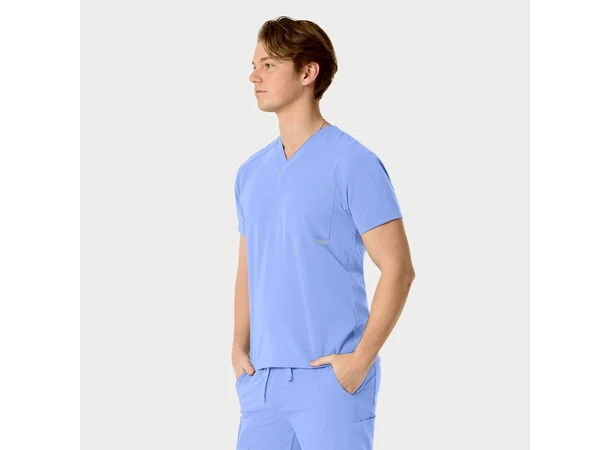 SANTIAGO Herretunika med brystlomme Celeste Blue L 