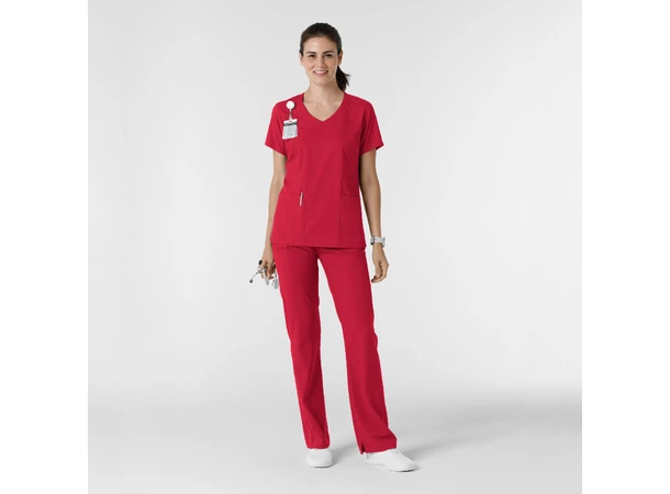 Boundless Damebukse med bootcut Red XXL 
