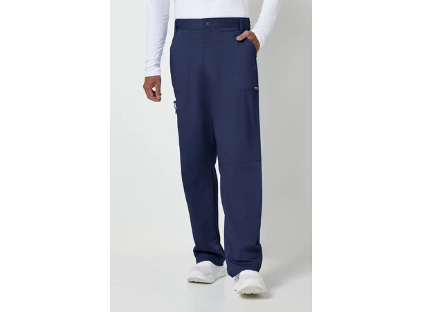 Herrebukse med rette ben Navy L 