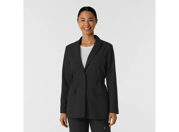 Layers Dame blazer labfrakk Black S 
