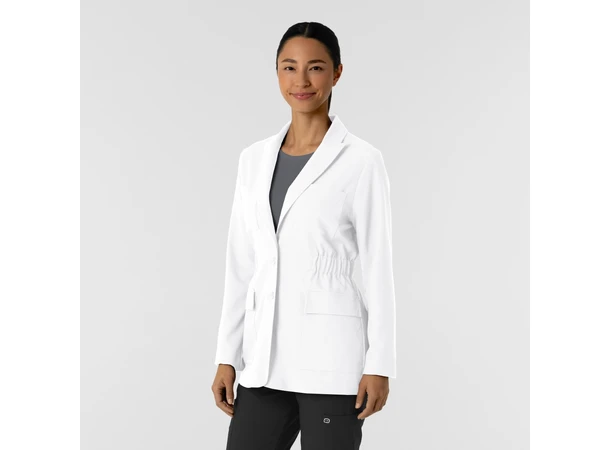 Layers Dame blazer labfrakk White M 