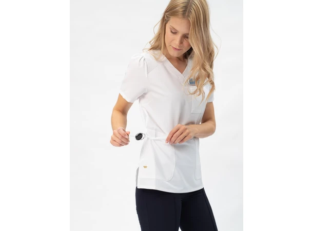 Marie Dametunika med V-hals Pure White XL 