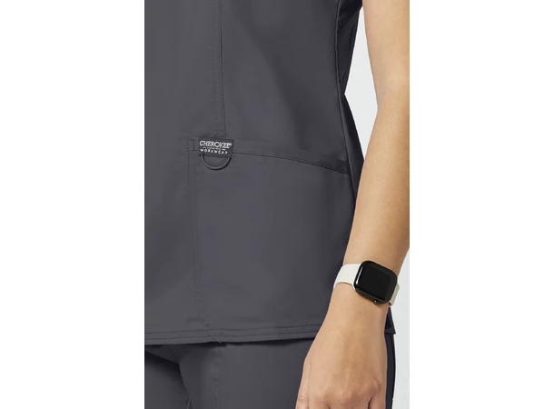 Revolution Dametunika med V-hals Pewter M 