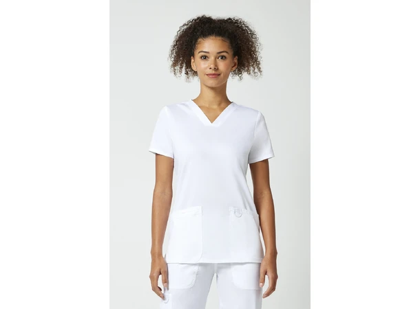 Revolution Dametunika med V-hals White XXS 