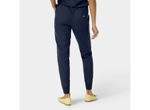 YUNA Damebukse med strikk i ben Navy XL 