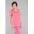 Cindy Dametunika med knapper i front Flamingo Pink XS 