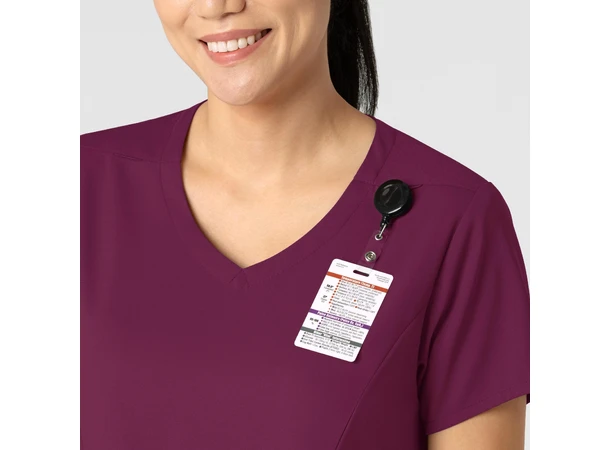 Boundless Dametunika med kurvet V-hals Wine XXS 