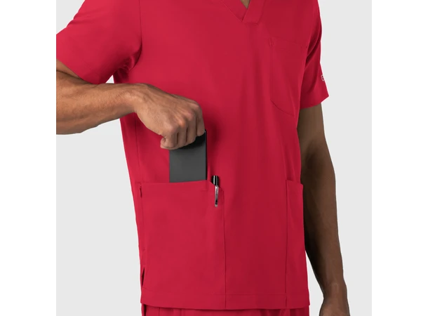 Boundless Herretunika med V-hals Red M 
