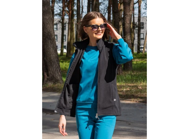 EMI Fleecevest for damer Black M 