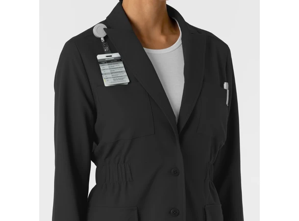 Layers Dame blazer labfrakk Black XXL 