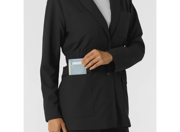 Layers Dame blazer labfrakk Black XXL 