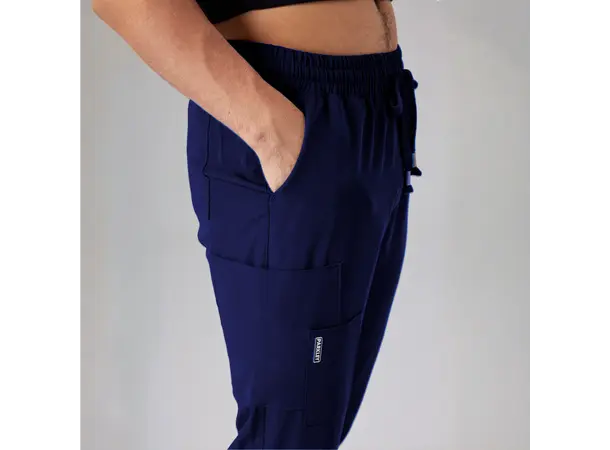 NICO Herrebukse med strikk i ben Navy XL 