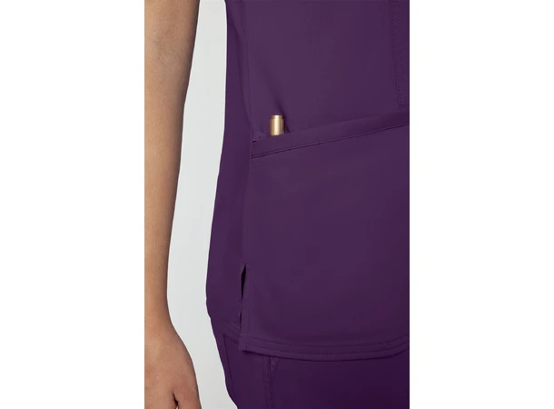 Revolution Dametunika med V-hals Eggplant XXS 
