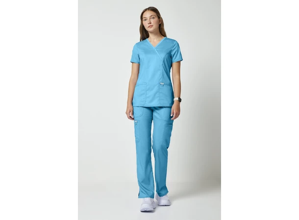 Revolution Dametunika med V-hals Turquoise XXS 