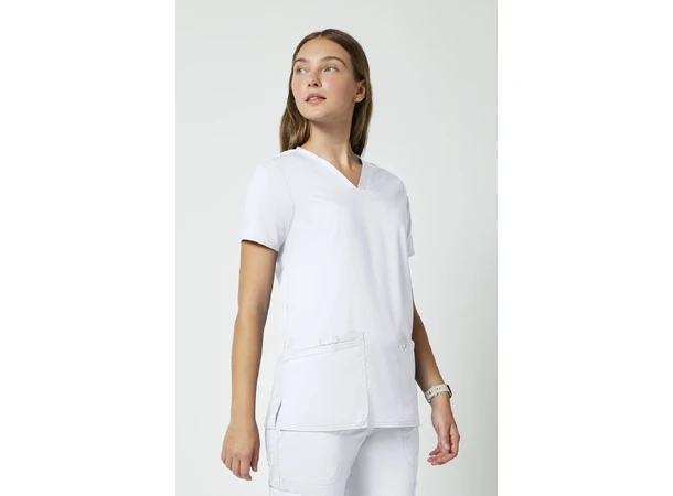 Revolution Dametunika med V-hals White XS 