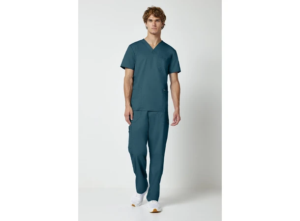 Revolution Herretunika med V-hals Caribbean Blue XS 