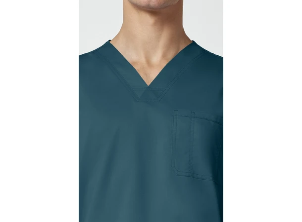 Revolution Herretunika med V-hals Caribbean Blue XS 