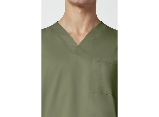 Revolution Herretunika med V-hals Olive XXS 