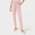 YUNA Damebukse med strikk i ben Light Pink L 