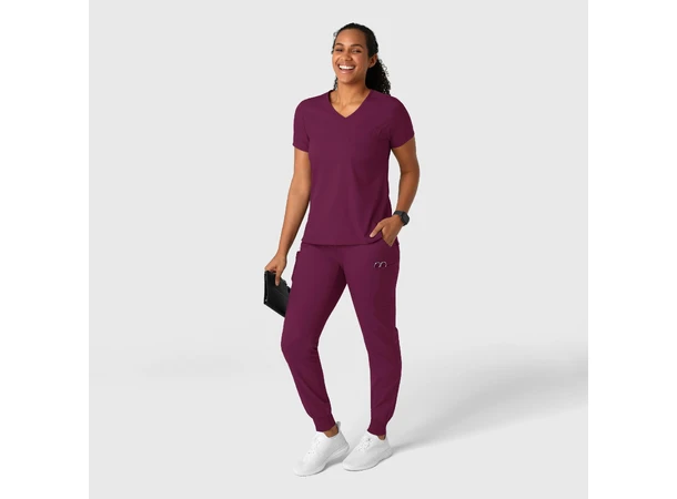 Boundless Damebukse med strikk i ben Wine XXL 