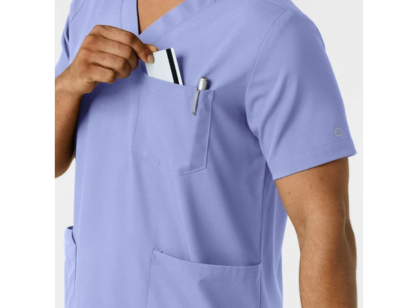 Boundless Herretunika med V-hals Ceil Blue M 