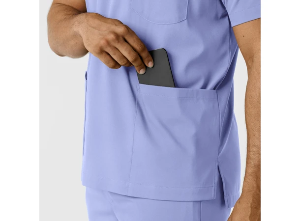 Boundless Herretunika med V-hals Ceil Blue M 