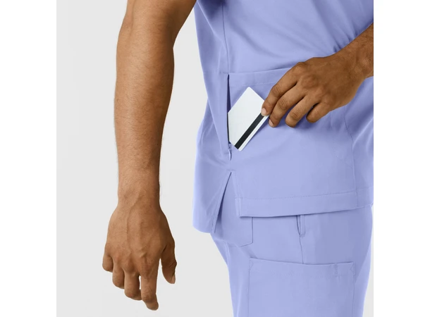 Boundless Herretunika med V-hals Ceil Blue M 