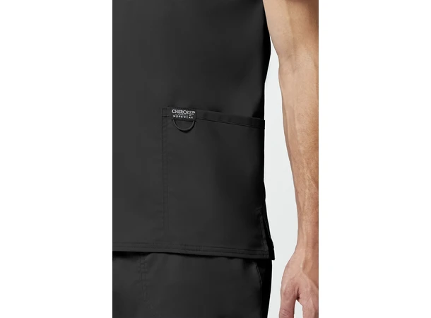 Herretunika med V-hals Black S 