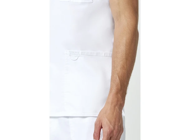 Herretunika med V-hals White S 