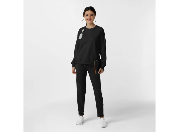 Layers Damegenser med rund hals Black S 